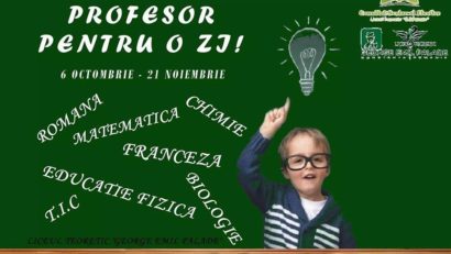 “Profesor pentru o zi!”