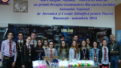 Elevi mirciști premiați la Salonul Național de Inventică și Creație Științifică pentru Tineret