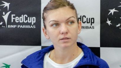 Simona Halep: „A fost incredibil să joc cu președintele țării în tribună”