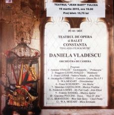 Daniela Vlădescu şi Orchestra de Cameră, pe scena Teatrului „Jean Bart” din Tulcea