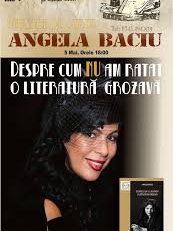 În turneul de promovare a cărţii, ”Despre cum NU am ratat o literatură grozavă”, scriitoarea Angela Baciu s-a oprit și la Constanța