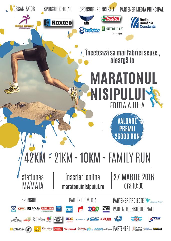 Continuă înscrierile la Maratonul Nisipului