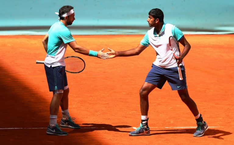 Mergea și Bopanna au fost eliminați în sferturi la Roland Garros