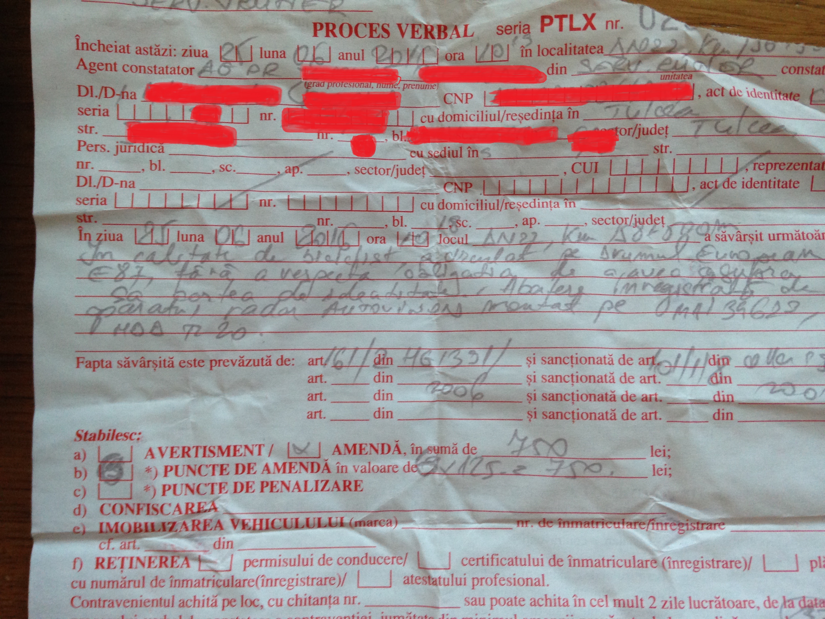 Episodul doi cu polițistul tulcean care trage cicliștii pe dreapta !