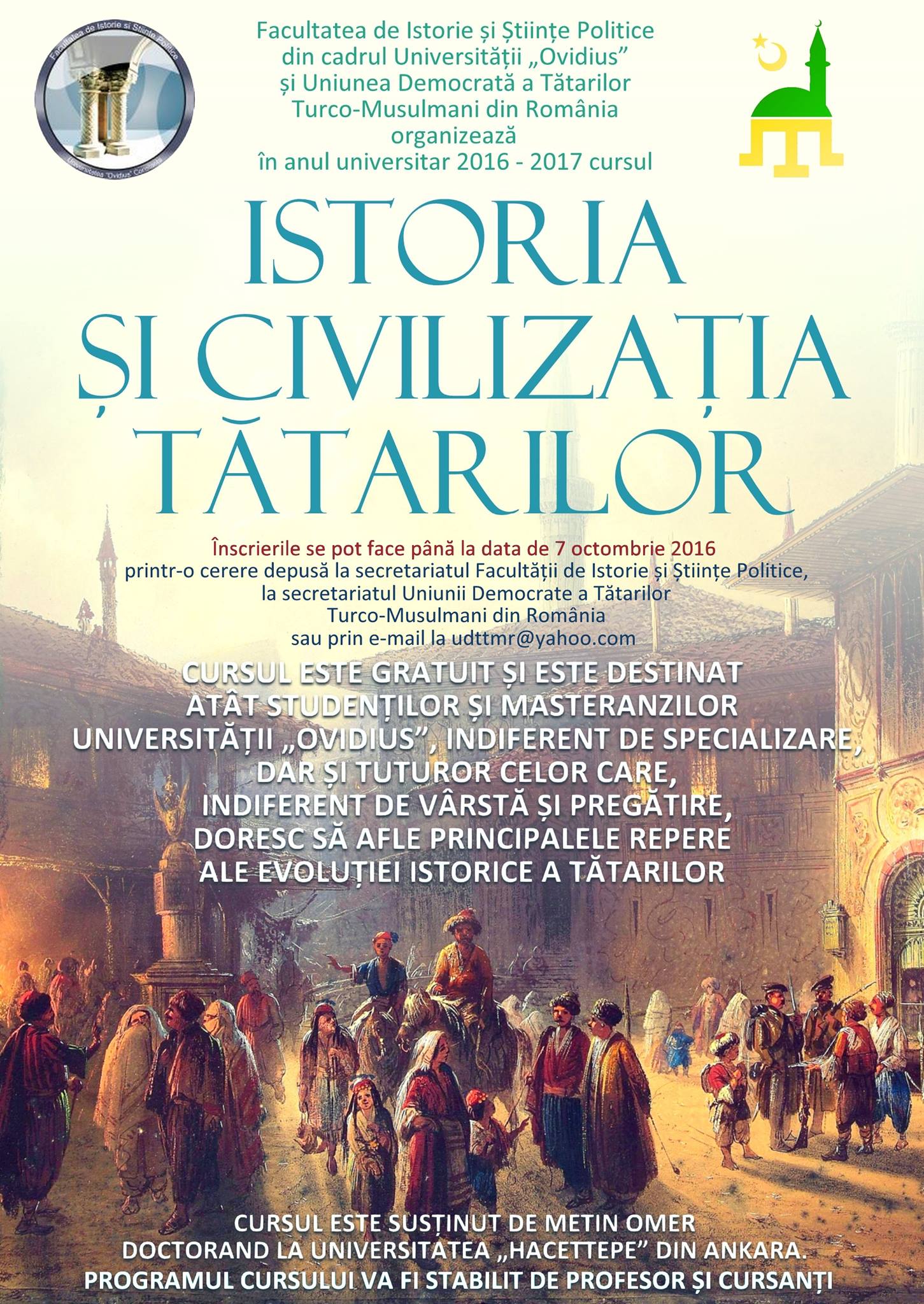 Universitatea OVIDIUS: „Istoria și civilizația tătarilor”