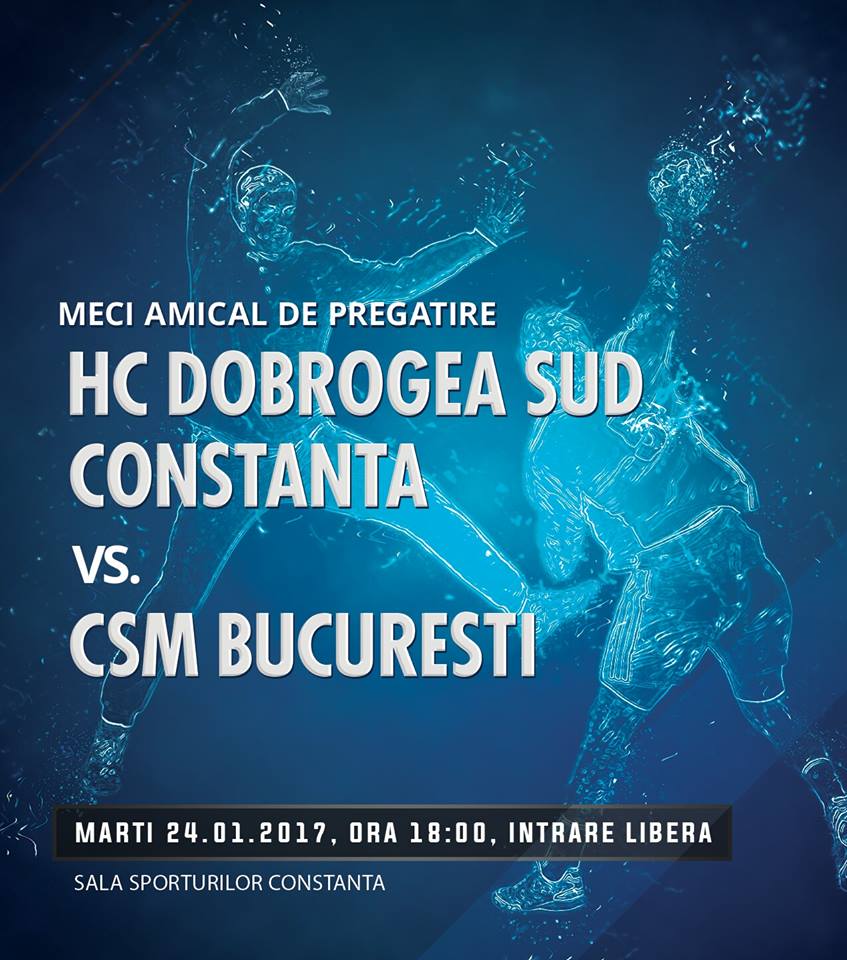 Meci de pregătire pentru HC Dobrogea Sud la Constanța