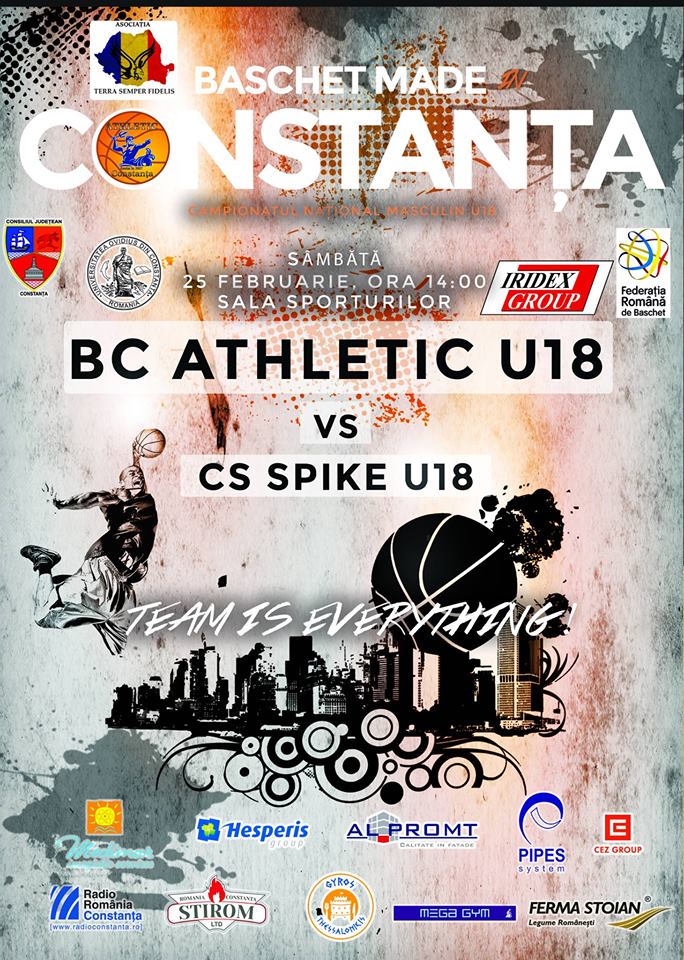 Meci la Constanța pentru BC Athletic U18