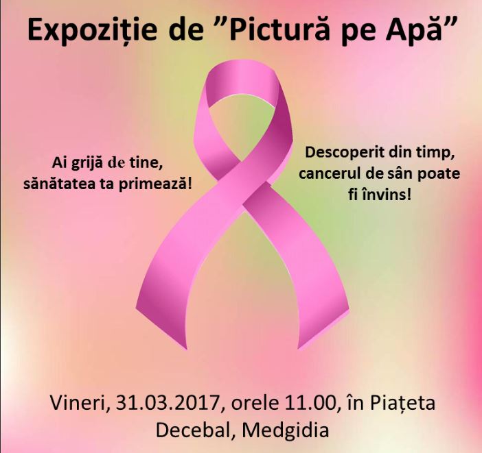 Flash-Mob și expoziție de pictură pe apă la Medgidia