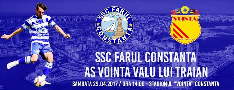 SSC Farul conduce cu 6-2 în meciul cu Voința Valu lui Traian