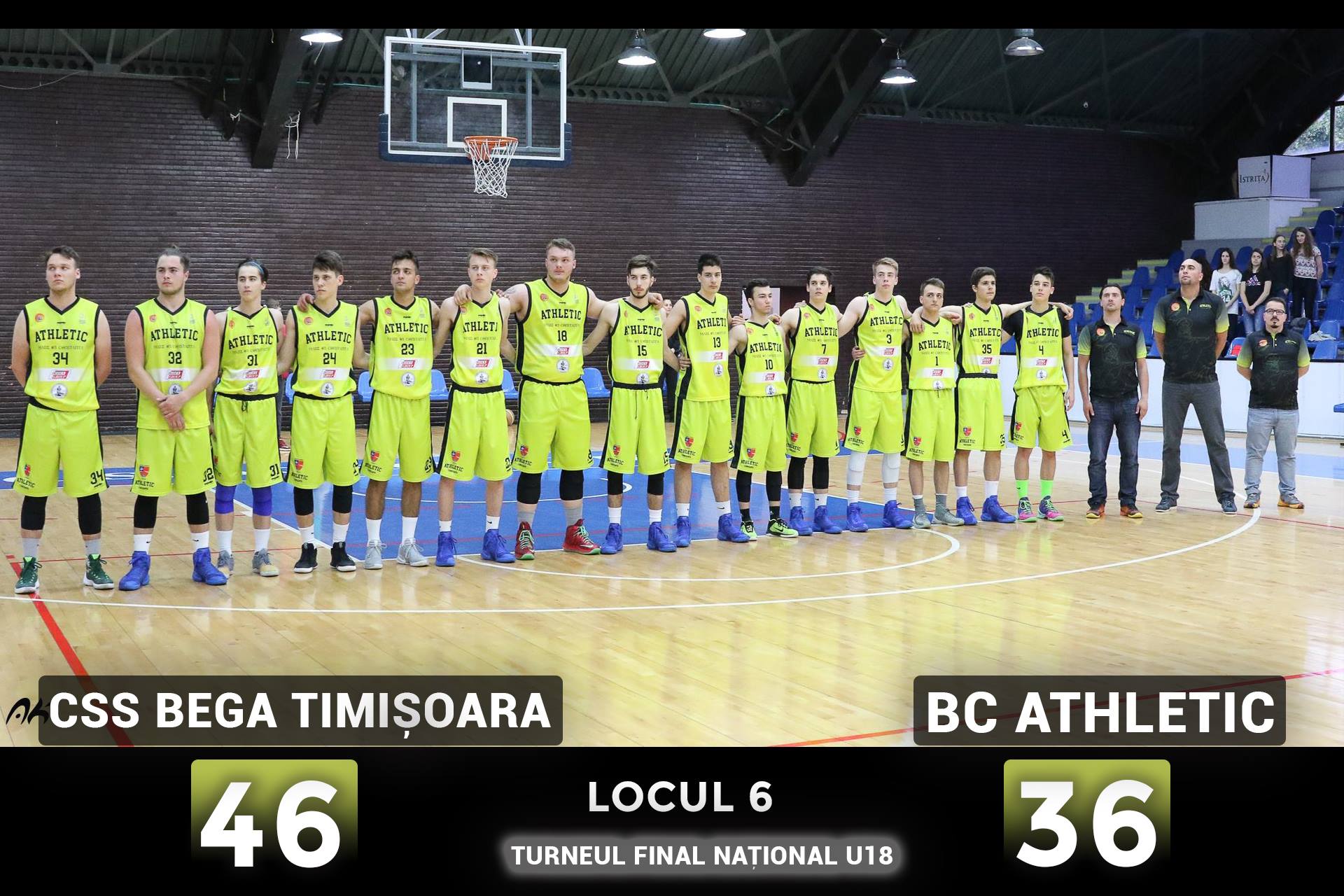 BC Athletic Constanța a încheiat turneul final U18 din Capitală