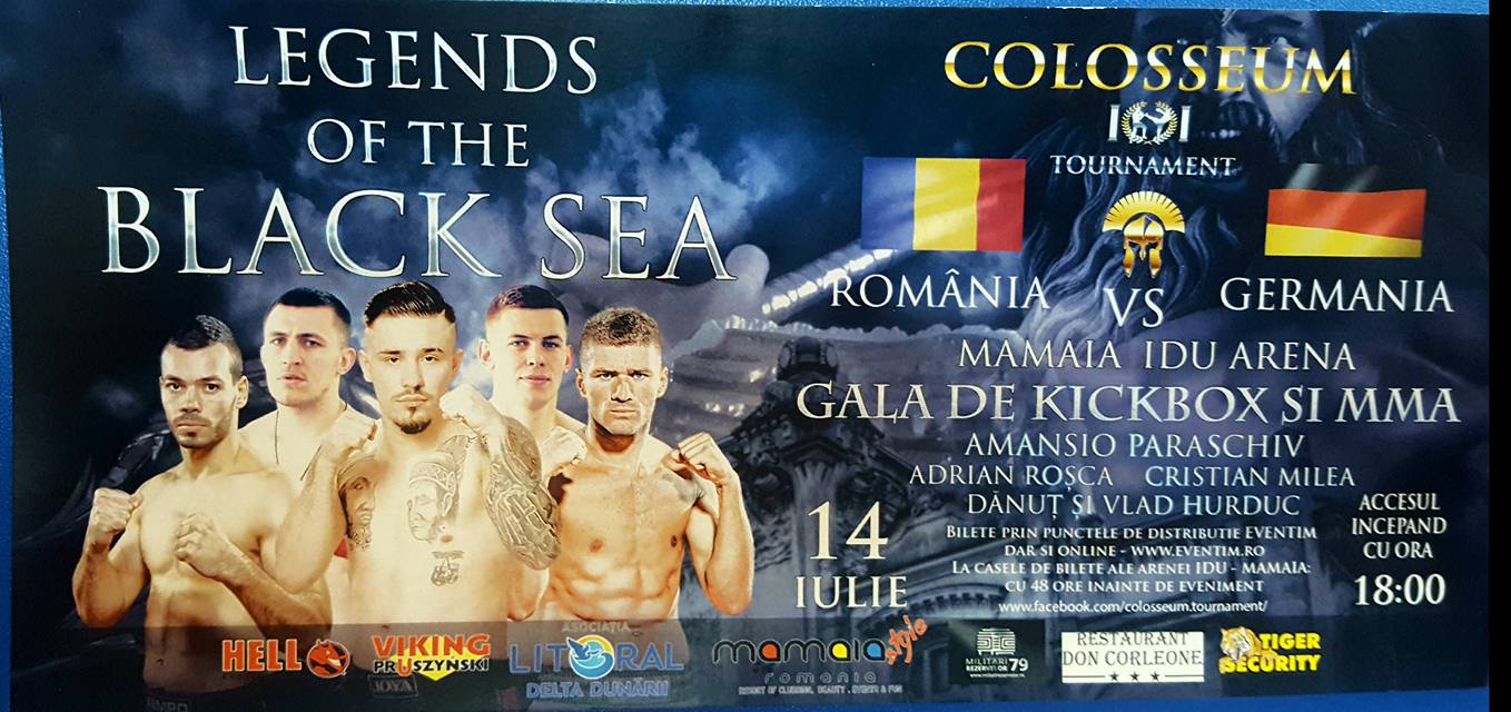 Programul galei „Colosseum Tournament – Legends Of The Black Sea” de la Mamaia