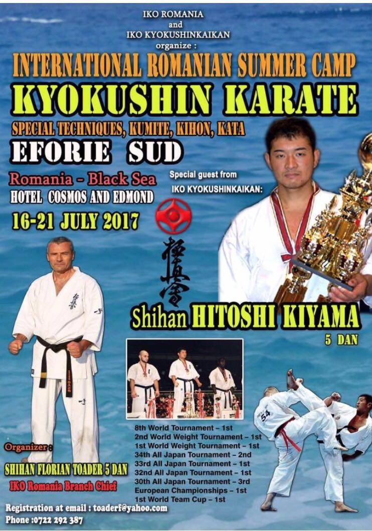 Antrenorul lotului național de karate al Japoniei vine la Eforie Sud