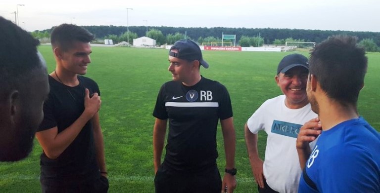 Jucătorii de la FC Viitorul s-au antrenat la Buftea și s-au întâlnit cu Ianis Hagi