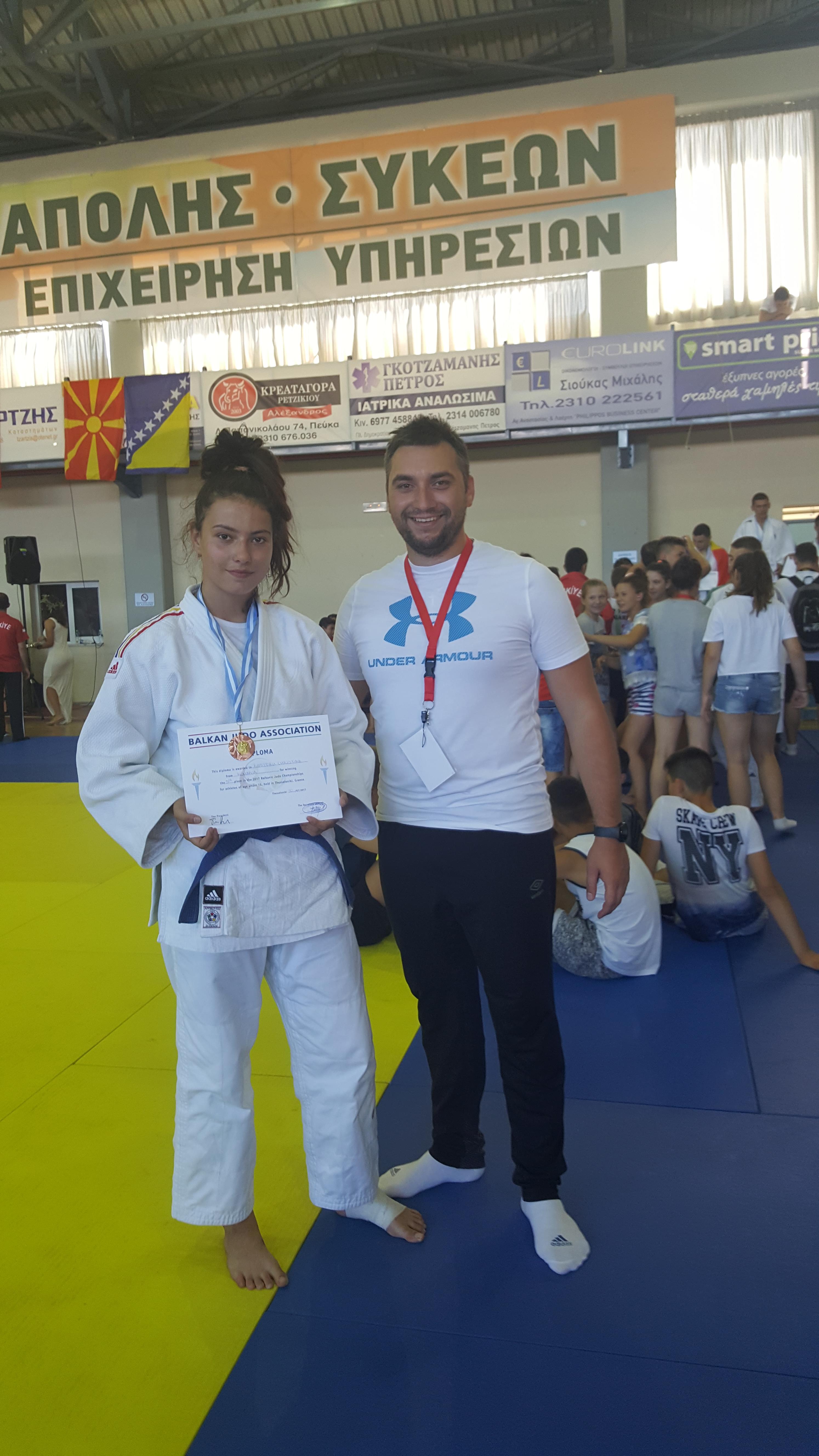 Bronz la Balcaniadă pentru judoka de la LPS „Nicolae Rotaru” Constanța