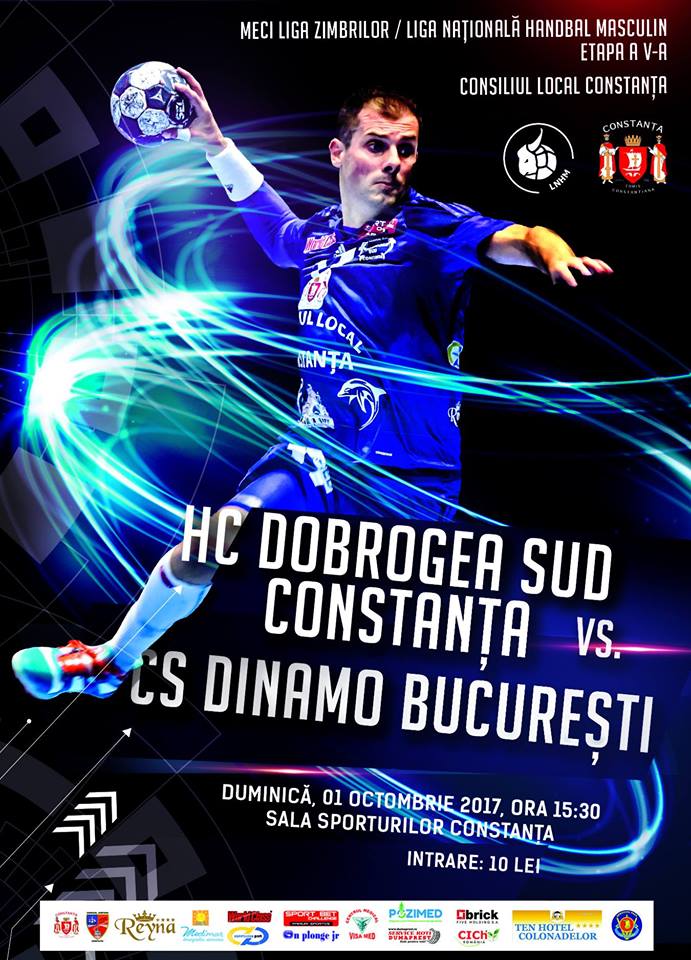 HC Dobrogea Sud întâlnește la Constanța pe Dinamo București