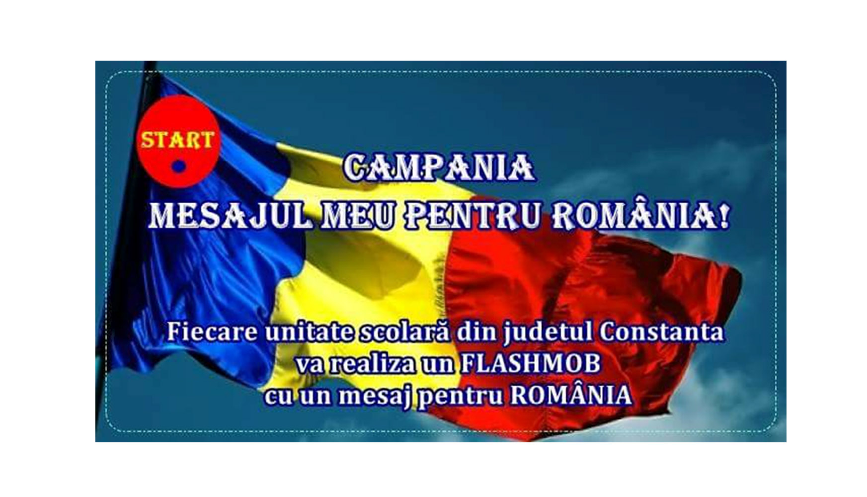 „Mesajul meu pentru România“ – 45.000 de elevi din județul Constanța participă la un flashmob de Ziua Națională