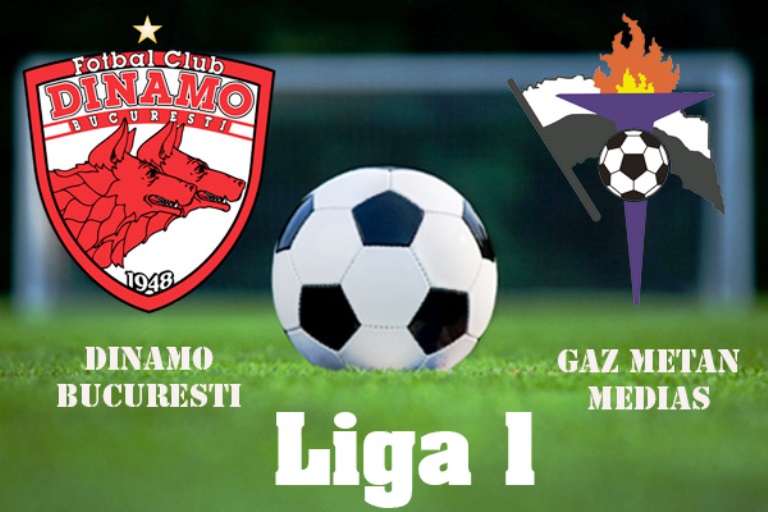 Dinamo București și Gaz Metan Mediaș se confruntă astăzi în play-out