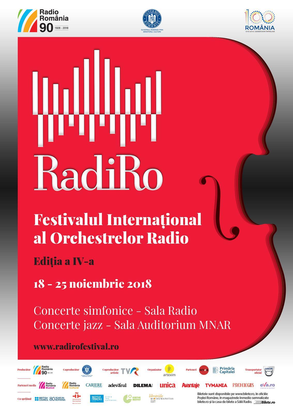 Festivalul Internaţional al Orchestrelor Radio RadiRo 2018