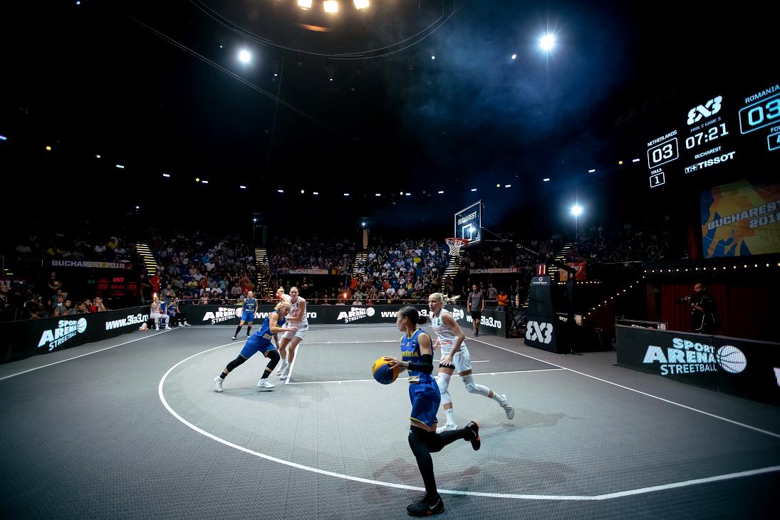 Sferturile de finală în Campionatul European de baschet 3×3 de la București