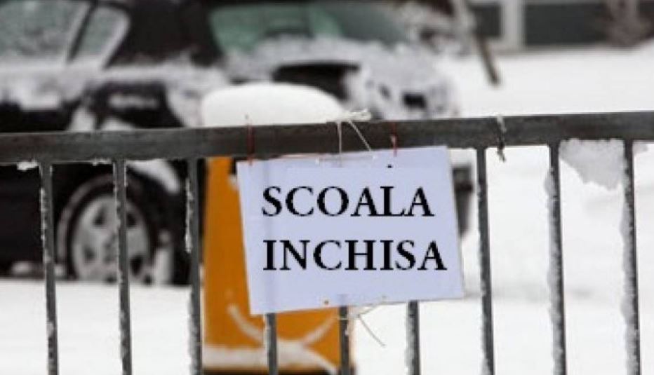 ŞCOLILE sunt ÎNCHISE vineri în toată ţara