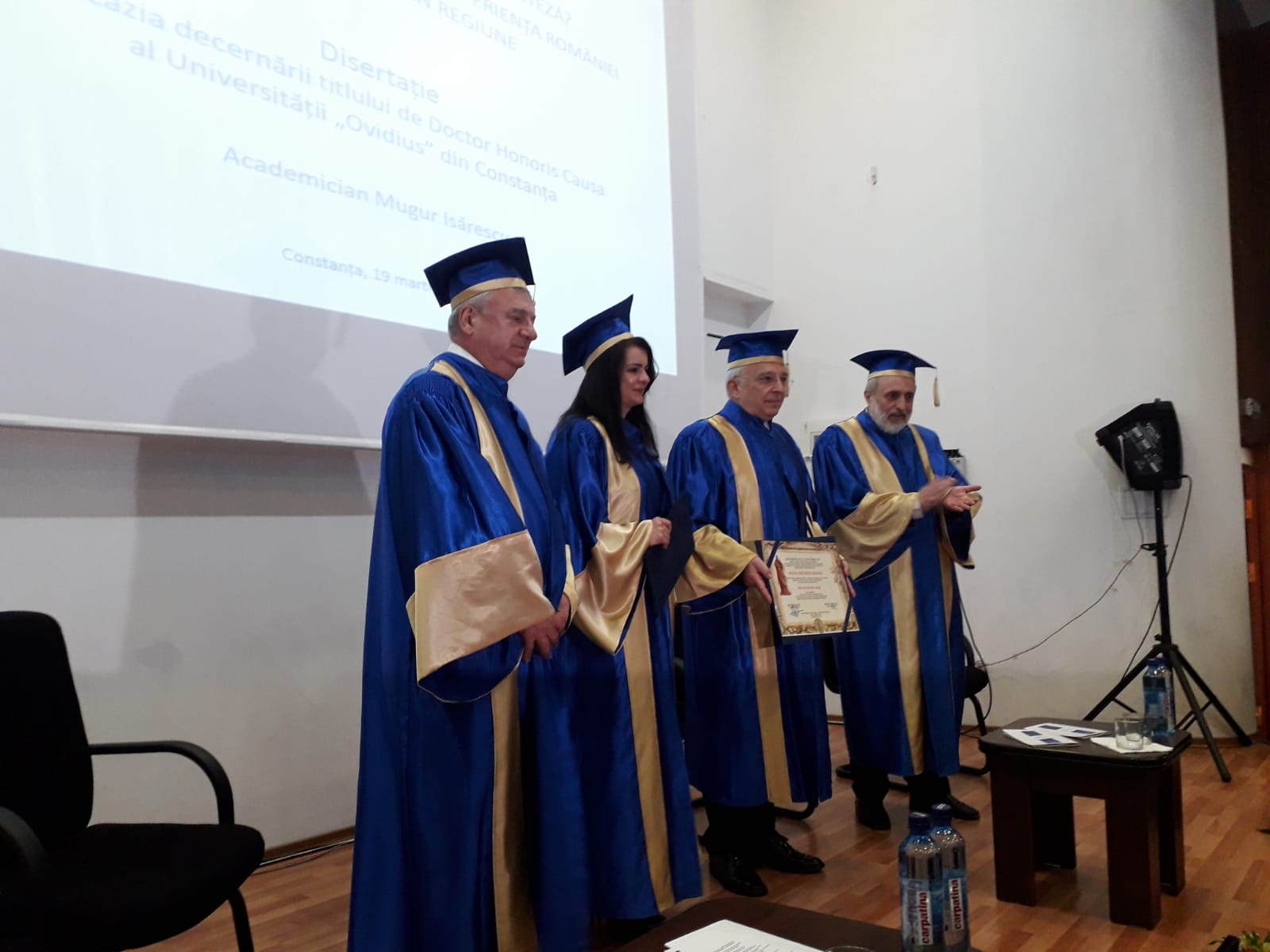 CONSTANȚA: Mugur Isărescu a primit titlul de Doctor Honoris Causa al Universității „Ovidius“