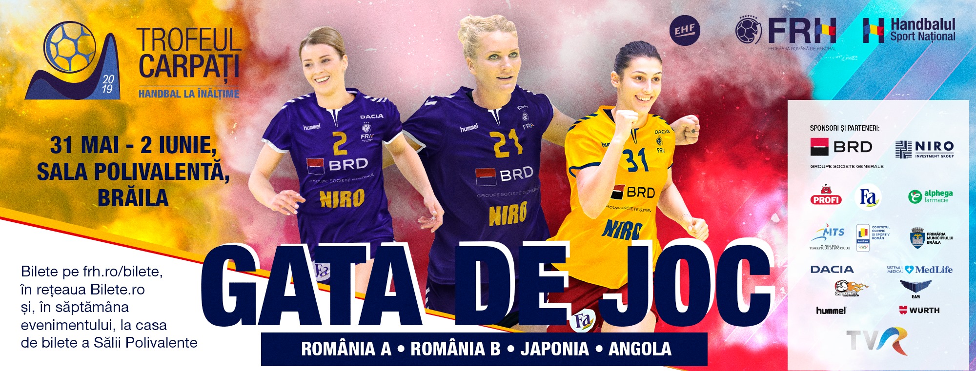 La Brăila se va desfășura Trofeul Carpați la handbal feminin