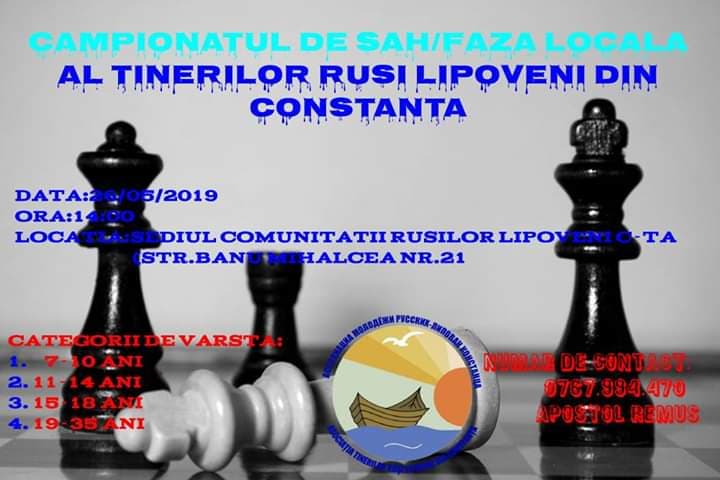 Turneu de șah organizat la Constanța de ATRLR