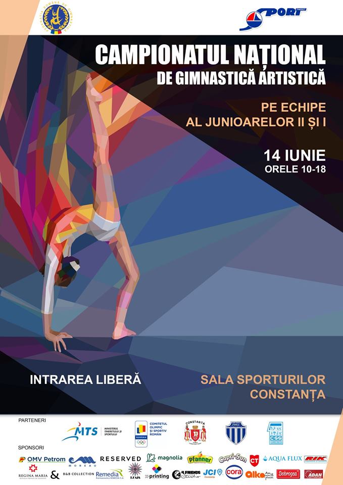 La Constanța este programat Campionatul Național de gimnastică artistică pe echipe, junioare II și I