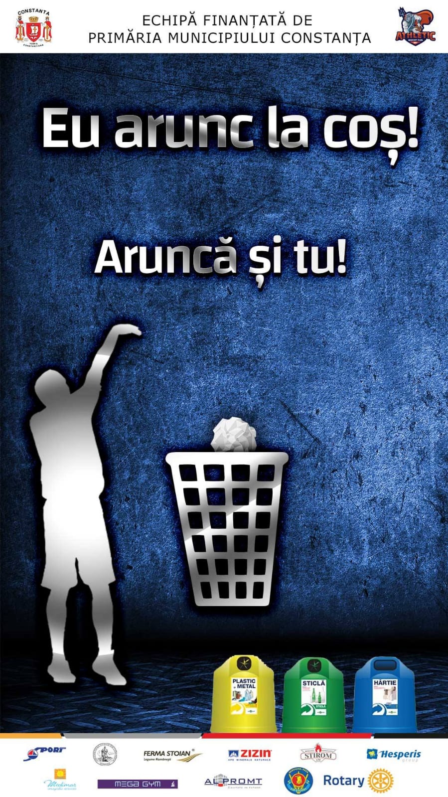 „Aruncă la coș”, o campanie marca BC Athletic Constanța