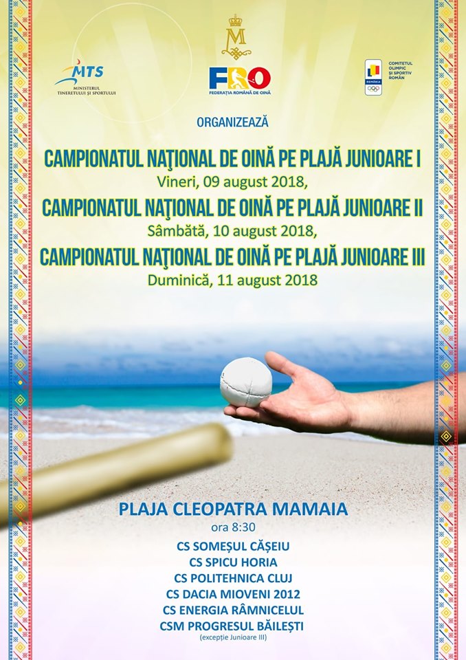 Mamaia va găzdui Campionatul Național de oină pe plajă pentru junioare