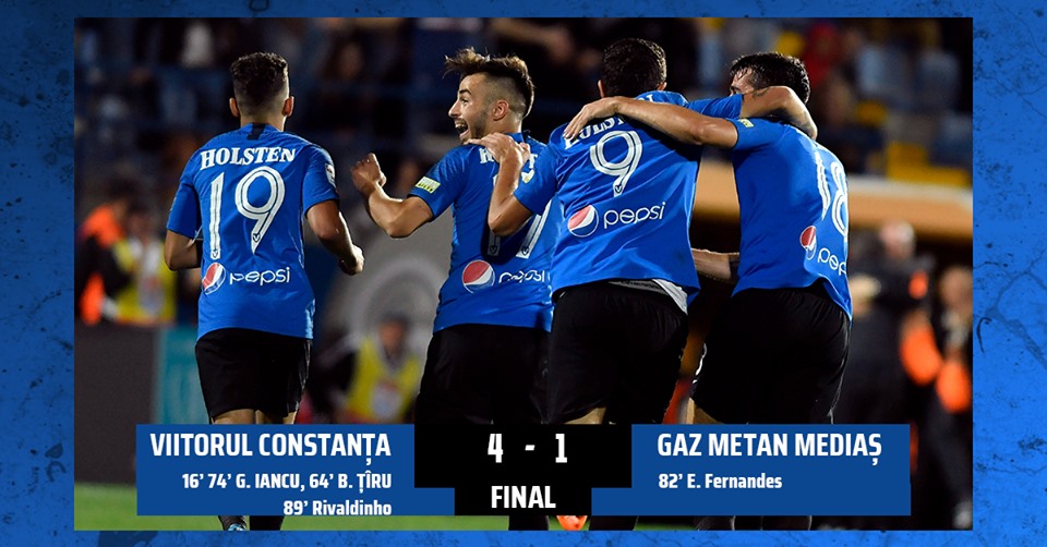 FOTBAL. FC Viitorul – Gaz Metan Mediaș: 4-1