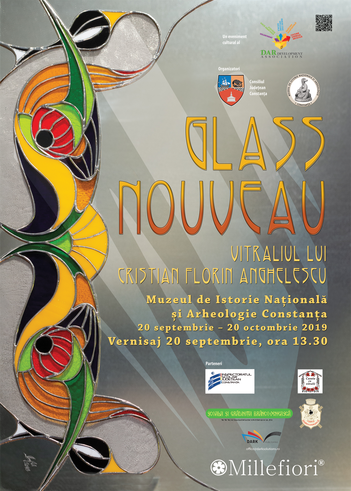 CONSTANȚA: Expoziția „Glass Nouveau”- Vitraliul lui Cristian Florin Anghelescu, la Muzeul de Istorie Națională și Arheologie