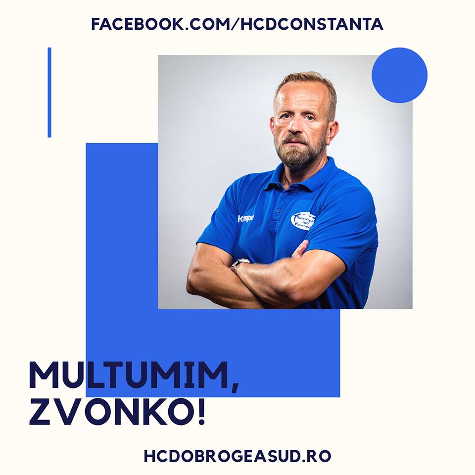 Zvonko Sundovski s-a despărțit de HC Dobrogea Sud Constanța