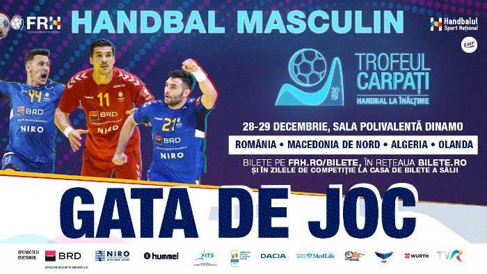 România și Macedonia în finala mare a Trofeului Carpați de handbal masculin