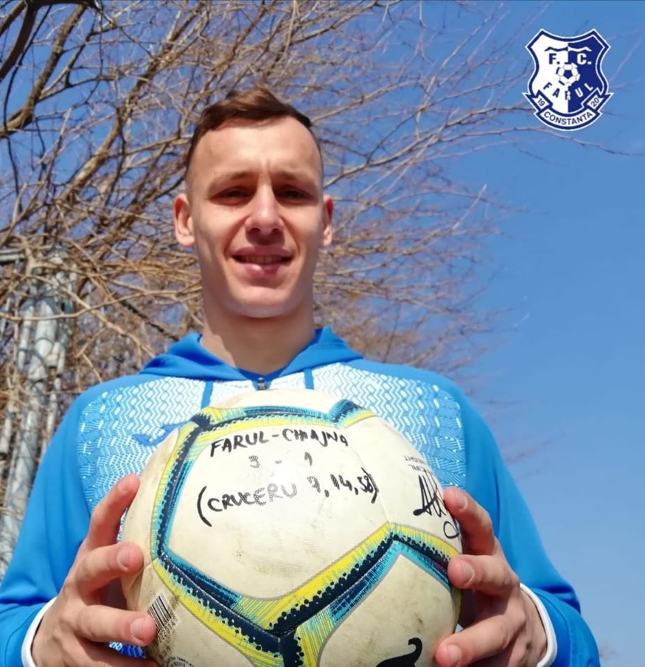 Hat-trick pentru Antonio Cruceru și FC Farul Constanța câștigă fără emoții