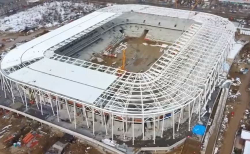 Stadionul „Steaua” este construit în proporție de 80%