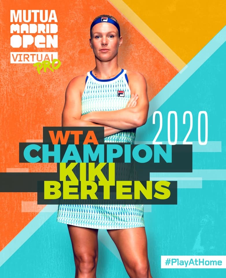 Olandeza Kiki Bertens a câștigat turneul virtual Madrid Open 2020