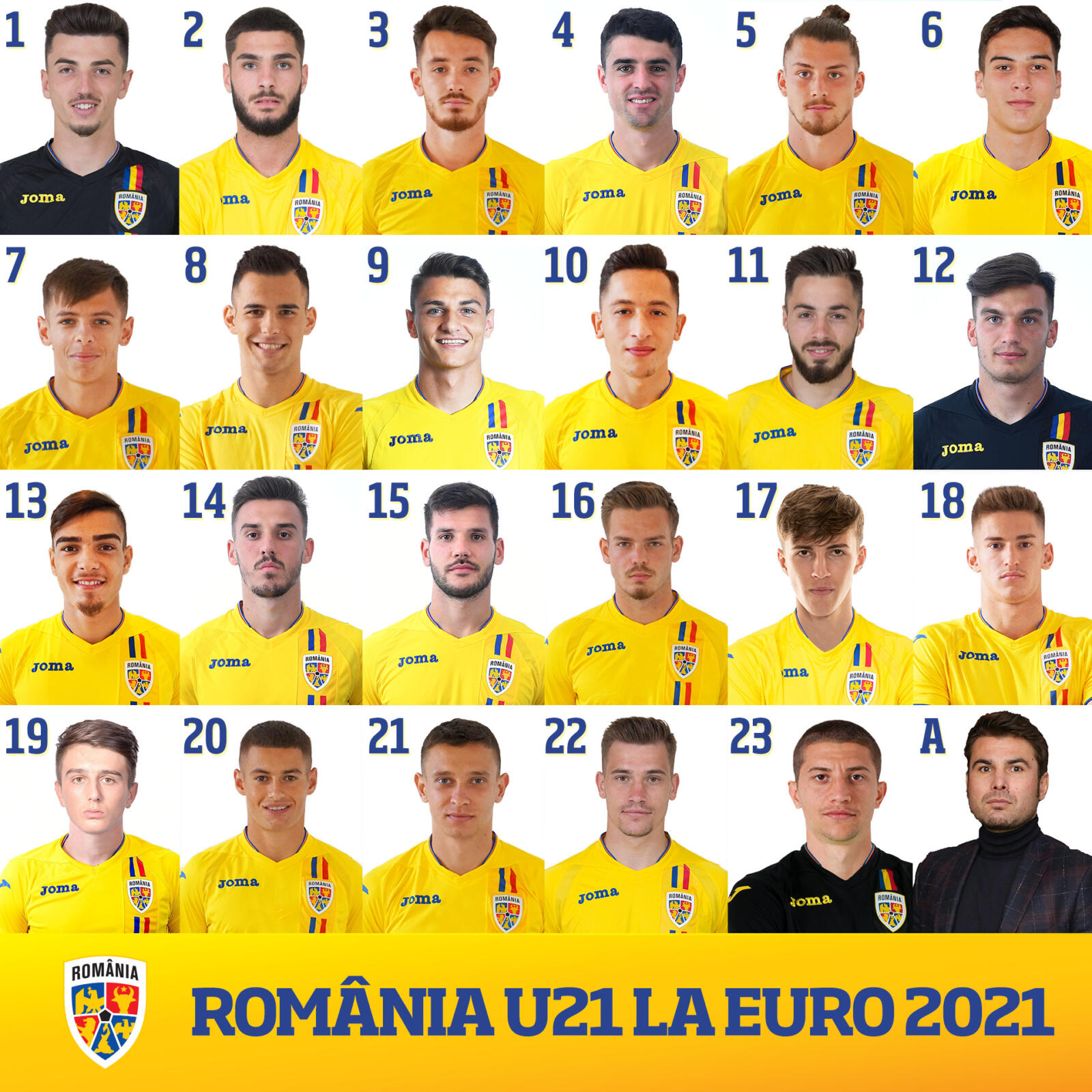 Componenții naționalei U21 și-au ales numerele de pe tricouri