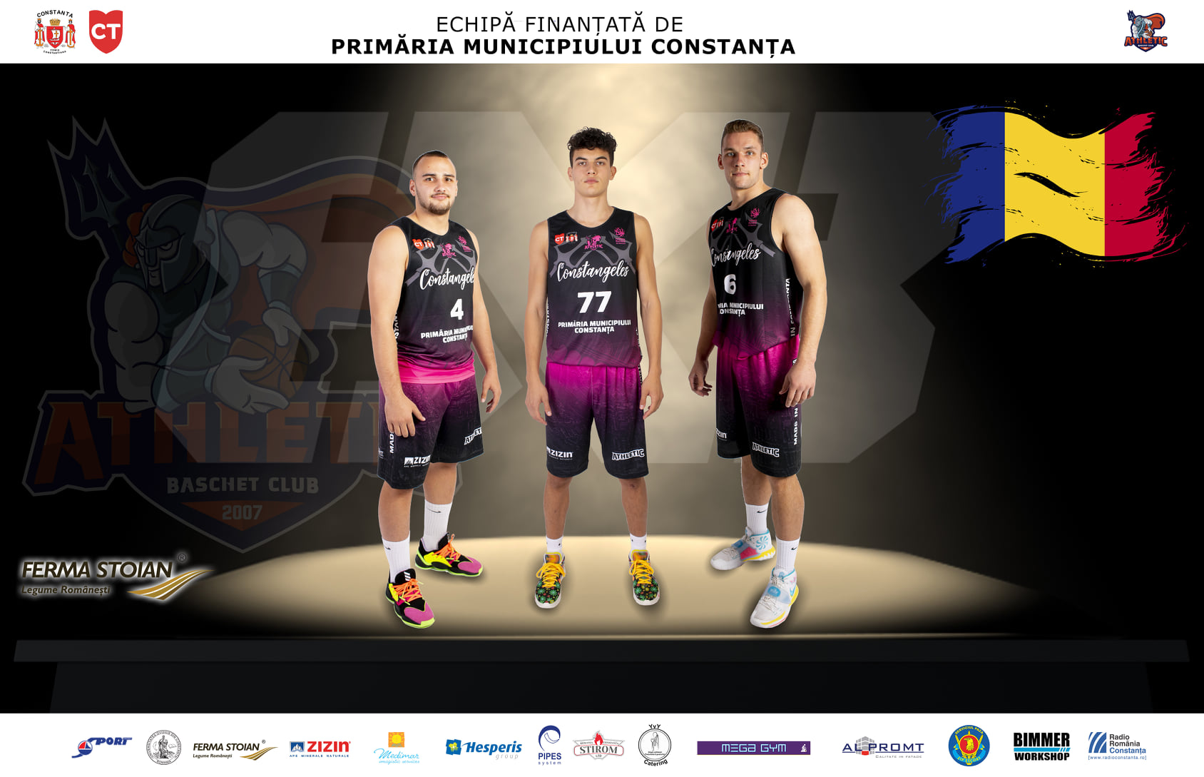 Trei jucători de la BC Athletic Neptun Constanța sunt convocați la lotul național al României de baschet 3×3