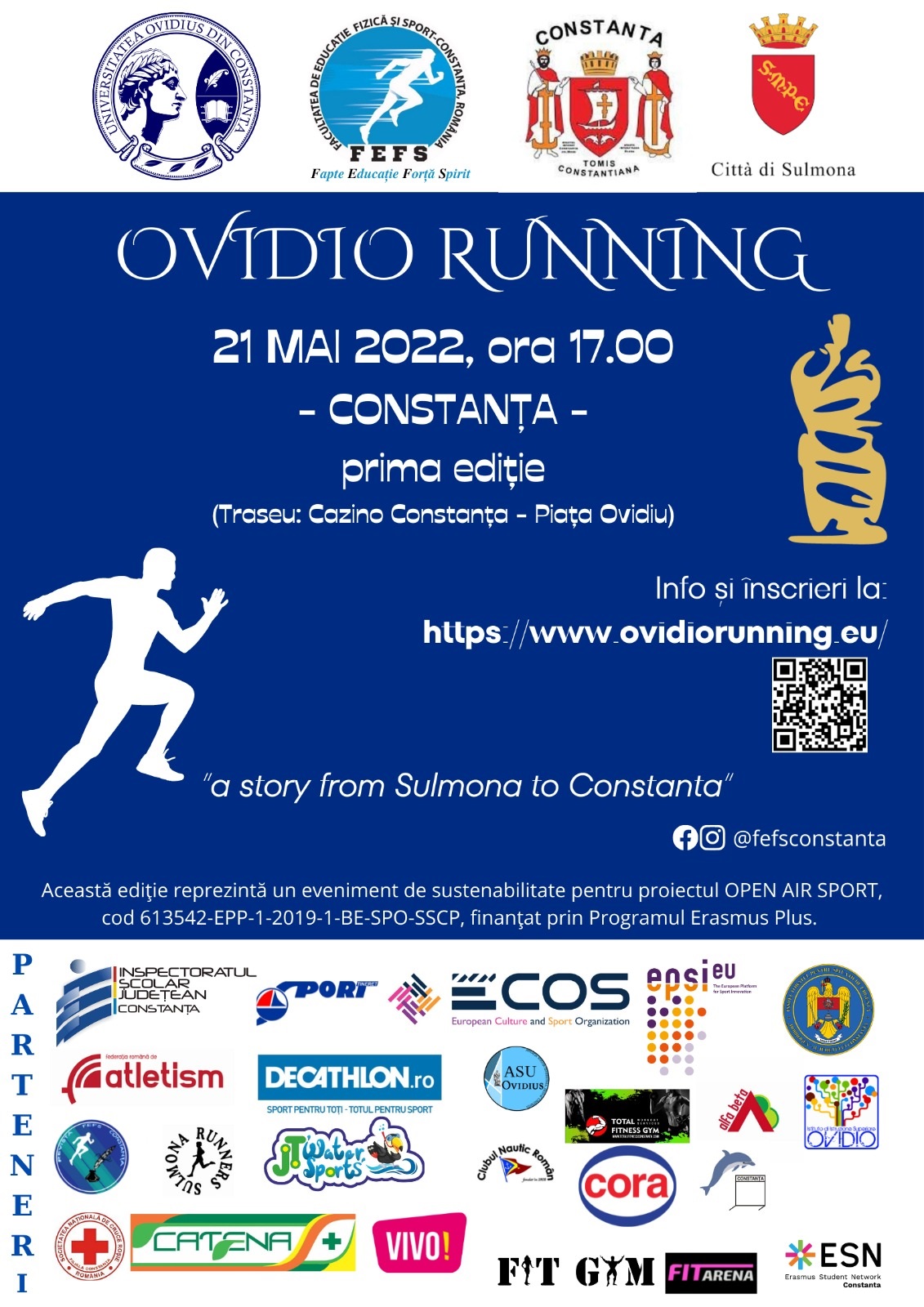 Ediția inaugurală a crosului „Ovidio Running” este programată sâmbătă la Constanța