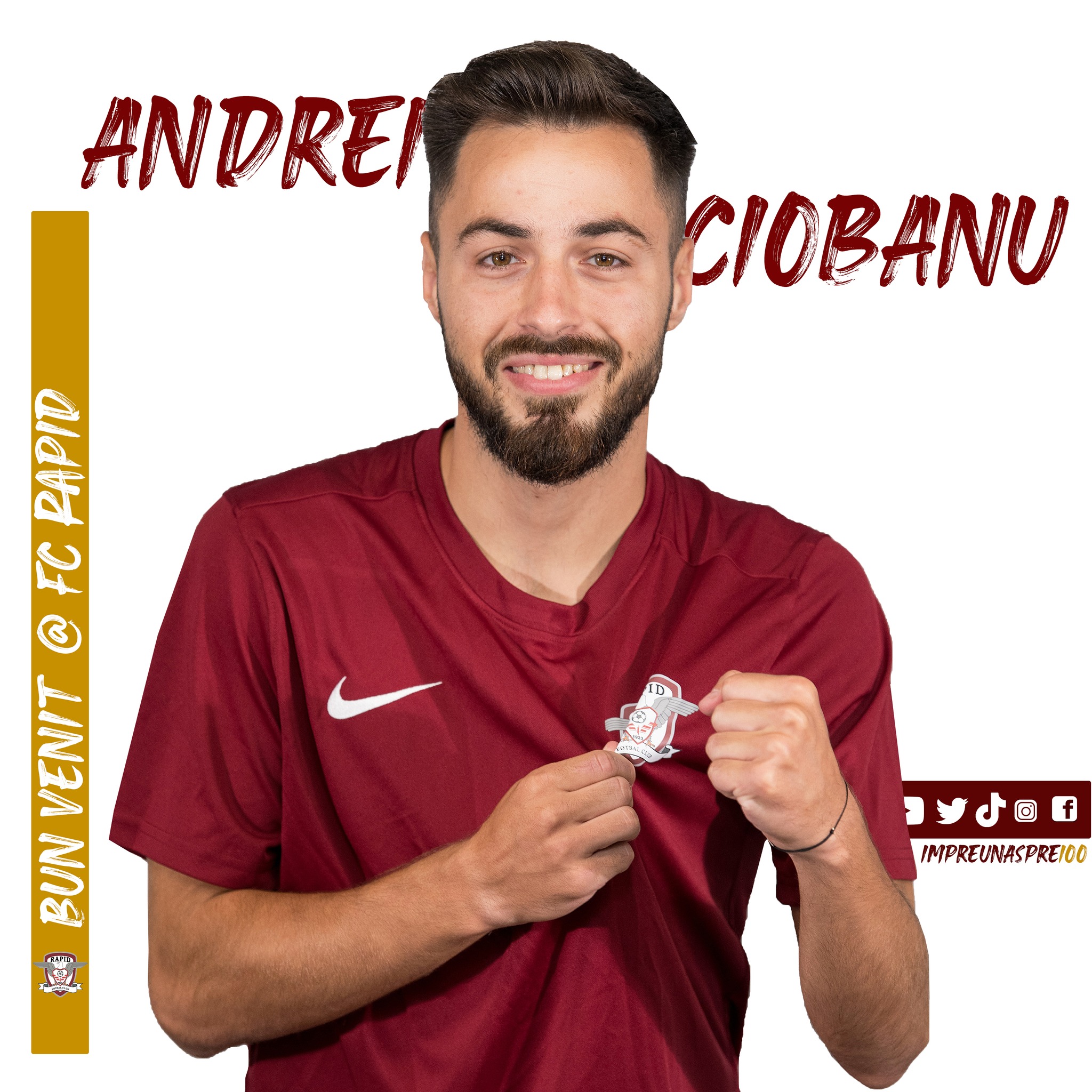 Andrei Ciobanu de la Farul Constanţa s-a transferat la Rapid Bucureşti