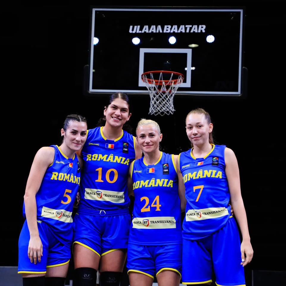 Naționala feminină de baschet 3×3 a României s-a clasat pe locul al treilea la turneul din Mongolia