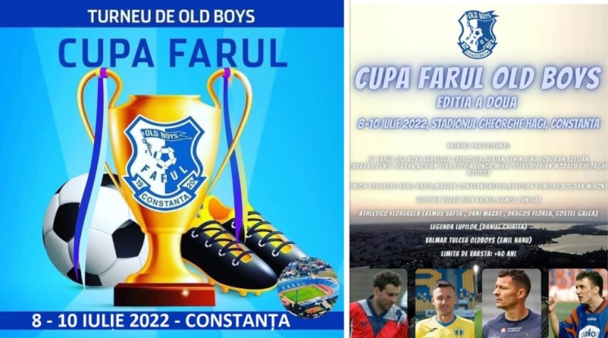 Turneul fotbalistic de old-boys „Cupa Farul” începe mâine la Constanța