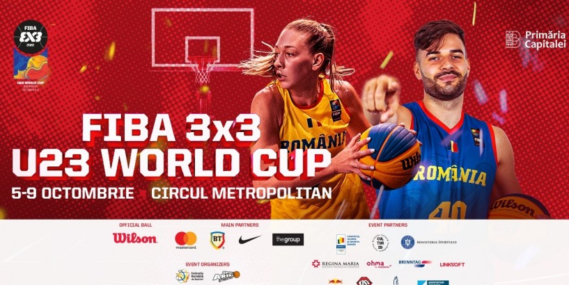 La București au început meciurile din cadrul Cupei Mondiale FIBA 3×3 – U23