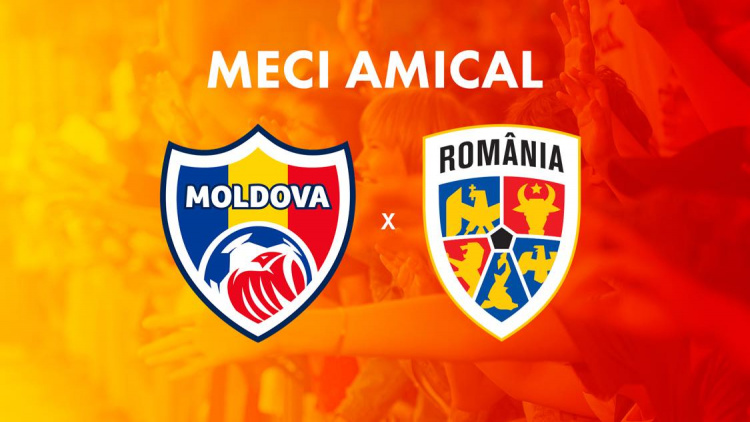 Meci amical de fotbal , Moldova-România, astăzi la Chișinău