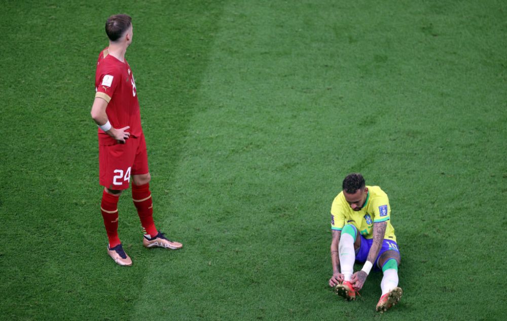 Neymar s-a accidentat în meciul cu Serbia la CM de fotbal 2022