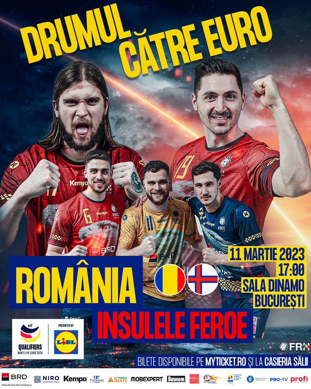 Sâmbătă se joacă meciul România – Insulele Feroe din preliminariile EURO 2024