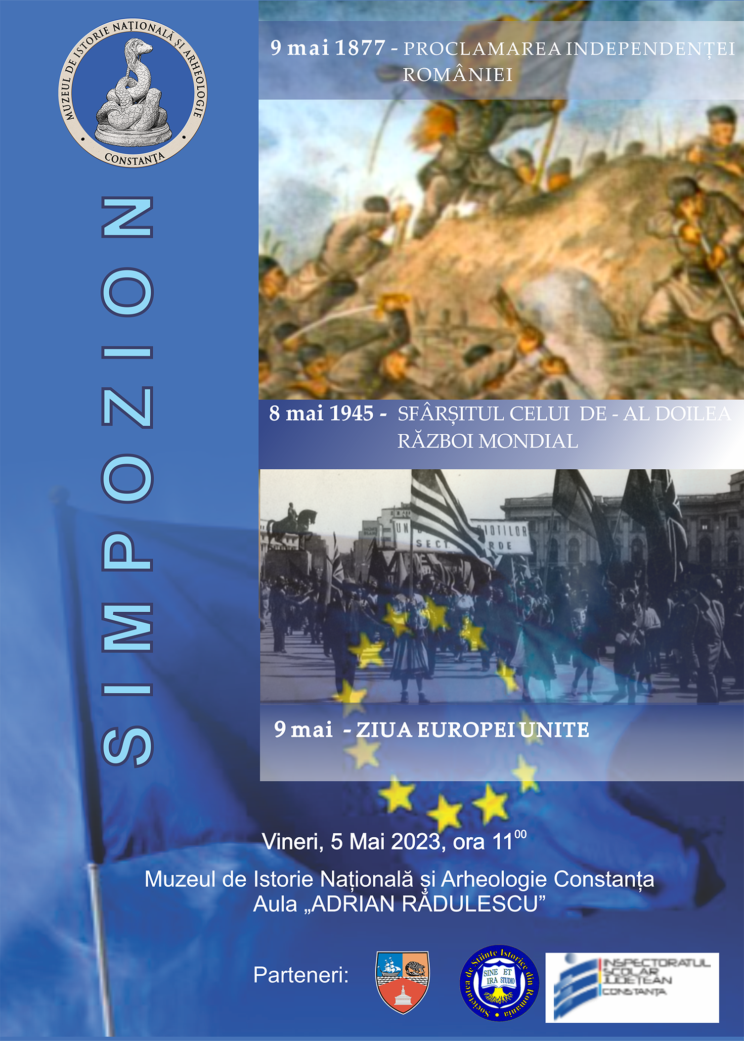 Momente istorice importante vor fi marcate împreună cu elevii la Muzeul de Istorie și Arheologie din Constanța