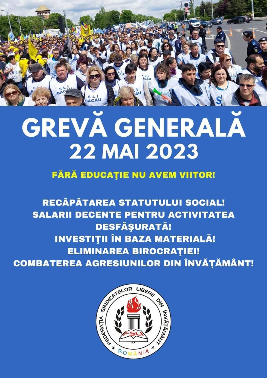 Greva generală din Educaţie continuă