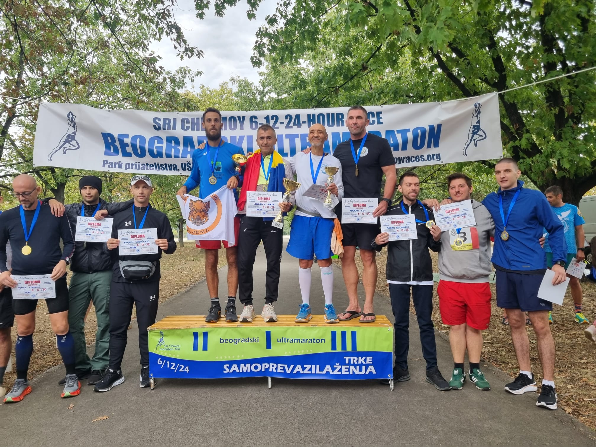 Jandarmul tulcean Sorin Andrici locul I la Ultramaraton 24H Belgrad